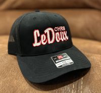 Chris LeDoux Red/White Script Hat