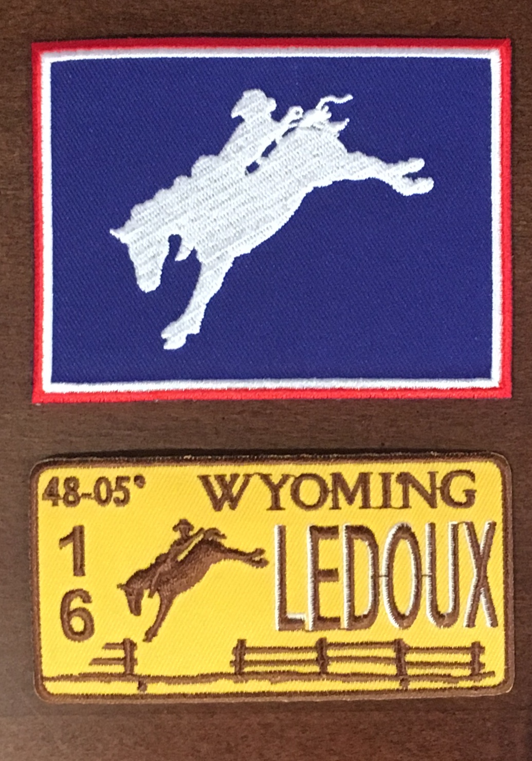 Round Wyoming Flag Patch - MADE