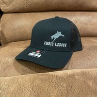 **New** Chris LeDoux Black/Black Mesh Cap