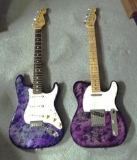 1994 Fender Aluminum Stratocaster  & Telecaster   Violet burst 