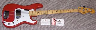 1979 Fender Precision Bass  Morrocan Red