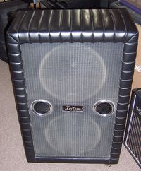 Kustom K 200 2x15 cabinet Black Tuck N Roll