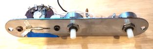 1966 Fender Telecaster control plate and pots