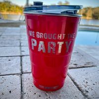 We Brought the Party 16oz Tumbler with Closable Lid