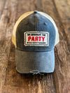 "We Brought the Party" Distressed Hat