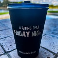 Mud Tire Black "Waiting on a Friday Night" 16oz Tumbler with Closable Lid