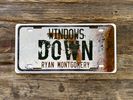 Windows Down License Plate