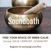 Live Stream SoundBath  for the Atlanta Center for Wellness