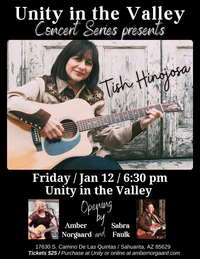 Unity in the Valley Concert Series Presents Tish Hinojosa w/ Amber & Sabra Opening