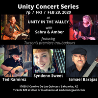 Amber & Sabra Unity Concert Series Featuring Syndenn Sweet, Teodoro Ted Ramirez, and Ismael Barajas