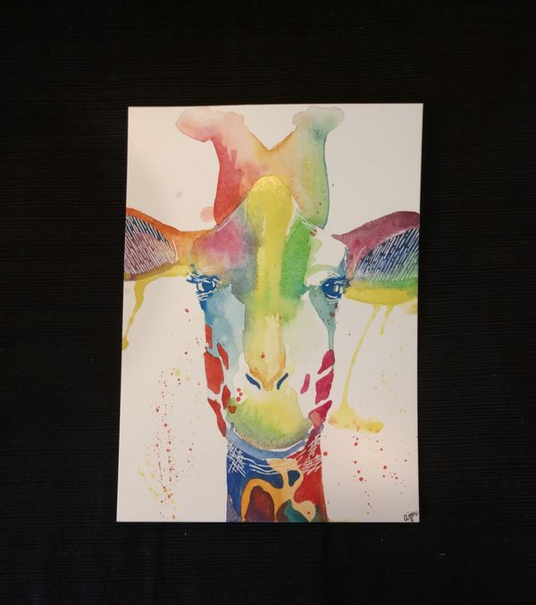 ART + INK  //giraffe//