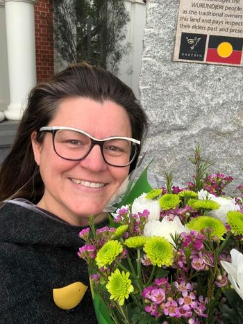 Flowers from the City of Darebin on completion of the 2017/2018 Annual Report
