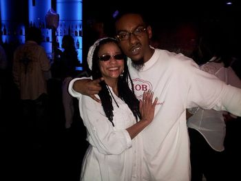 Me and Ms. Tracey Farrow at the all White Party
