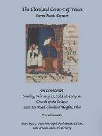 The Cleveland Consort of Voices Choral Concert