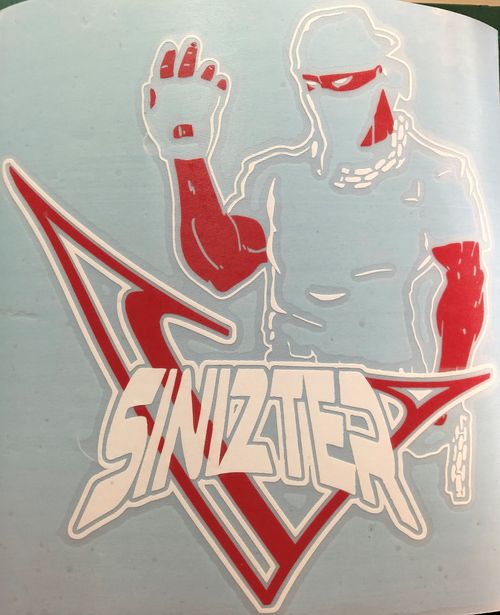 8" V Sinizter Cypher Decal