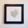 "If Love Then Mercy Too" 6x6 signed original with mat and frame