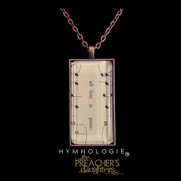 "All Fear Is Gone" HYMNOLOGIE Necklace (Rectangle)