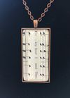 "Ev'ry Hour I Need Thee" HYMNOLOGIE Necklace (Rectangle)