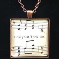 "How Great Thou Art" HYMNOLOGIE Necklace (Square)