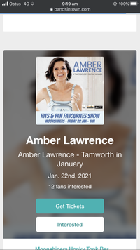 Amber Lawrence in Tamworth