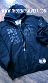 GEEK MOBB BLACK ON BLACK ZIP UP HOODIE