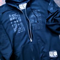 GEEK MOBB BLACK ON BLACK ZIP UP HOODIE