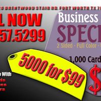 5000 UV COATED BUSINESS CARDS