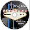 Custom CD with your name and song title on LVRL record logo