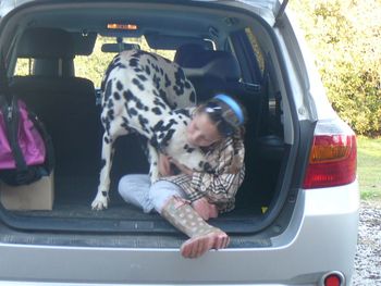 Brandy and Emily having kisses
