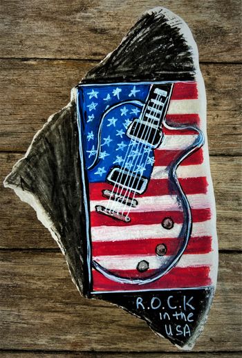 Gift to OGB - Hand painted stone by Lynn
