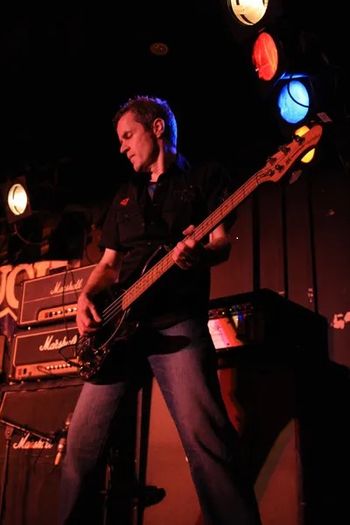 Dave R - (Fill in) Bass & Backing Vox, uses Musicman Stingray Bass, Crown amps and Marshal Cab
