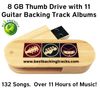 Thumb Drive with 132 Guitar Backing Tracks