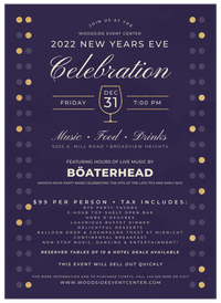 New Year's Eve Gala at Woodside Event Center - SOLD OUT!