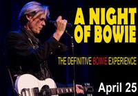 John Gilliat with "A Night of Bowie"