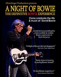 John Gilliat with "A Night of Bowie"