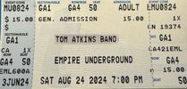 Ticket to Empire Underground Performance, Saturday August 24, 2024