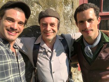 With handsome fellow actors, Rob Heaps on my left and Andrew Richardson on my right
