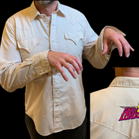 Western upcycled button up L