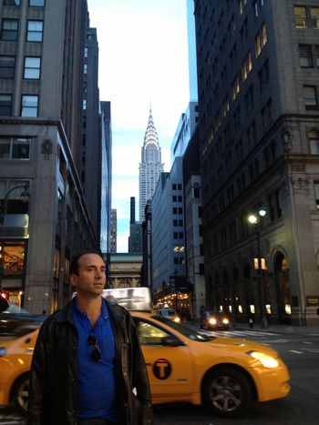 Hanging out in Midtown and Chrysler building in the background
