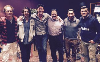 The Jirga musicicans with Director Benjamin Gilmour
