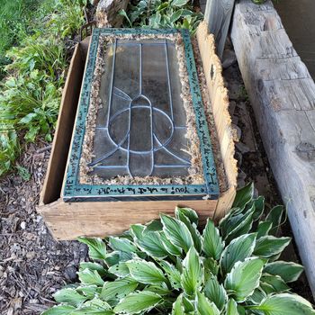 the entire cold frame, with a small section at the front to plant in
