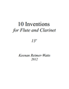 10 Inventions for Flute and Clarinet