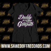 Daddy I'm in Love with a Gangsta womans v-neck 