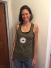 "support your local brew" tank- military green