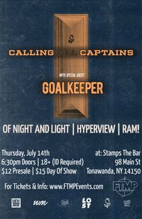Of Night And Light w/ Calling All Captains, Goalkeeper & More