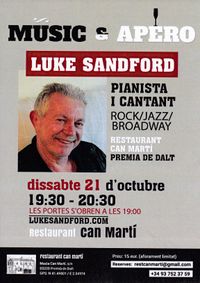Luke Sandford - concert - en viu