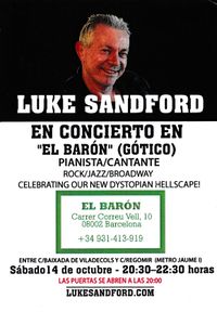 Luke Sandford in concert at El Barón