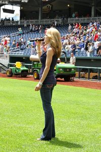 Heidi Joy Sings National Anthem at AZ Sun Devil Baseball