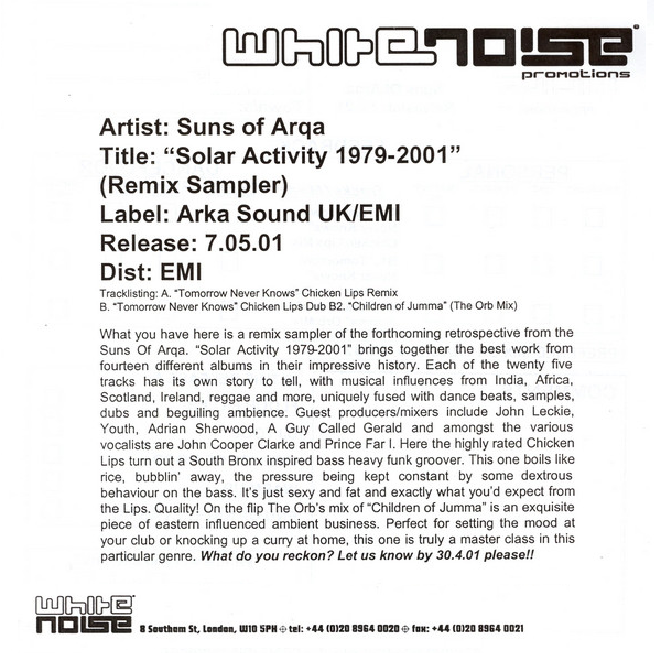 Suns of Arqa - Discography