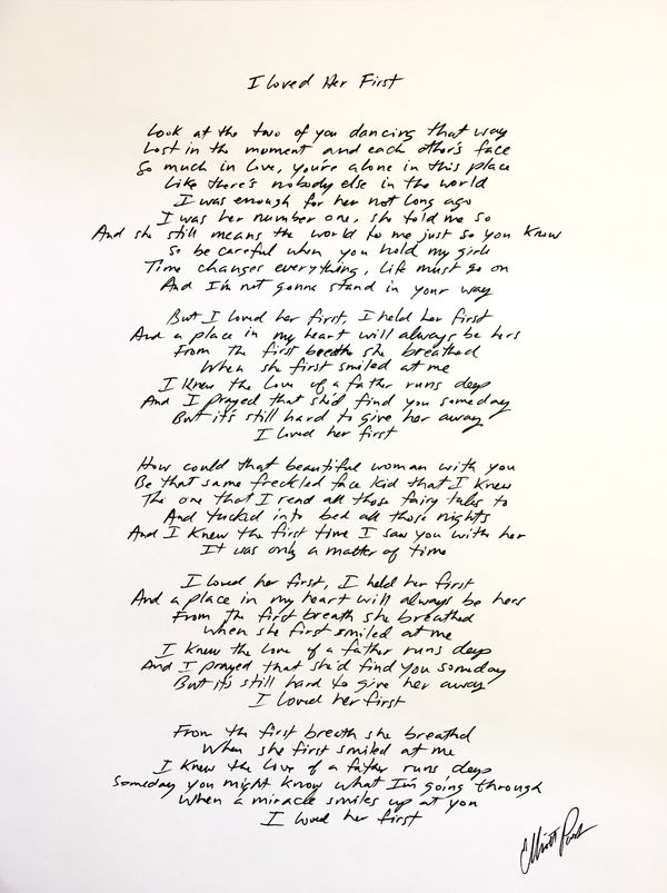 Like Gold - Handwritten Lyrics Photographic Print for Sale by KaiDee